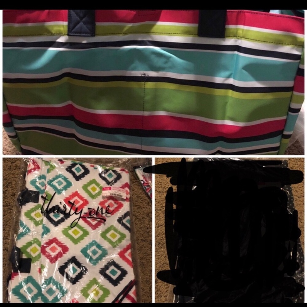 Set of 2- Thirty One Soft Utility Totes